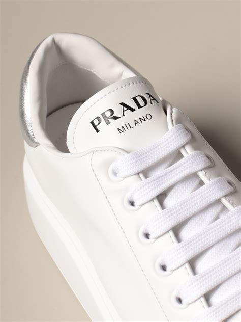 prada white shoes women|authentic prada shoes.